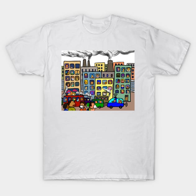 Self Driving Car T-Shirt by Nalidsa